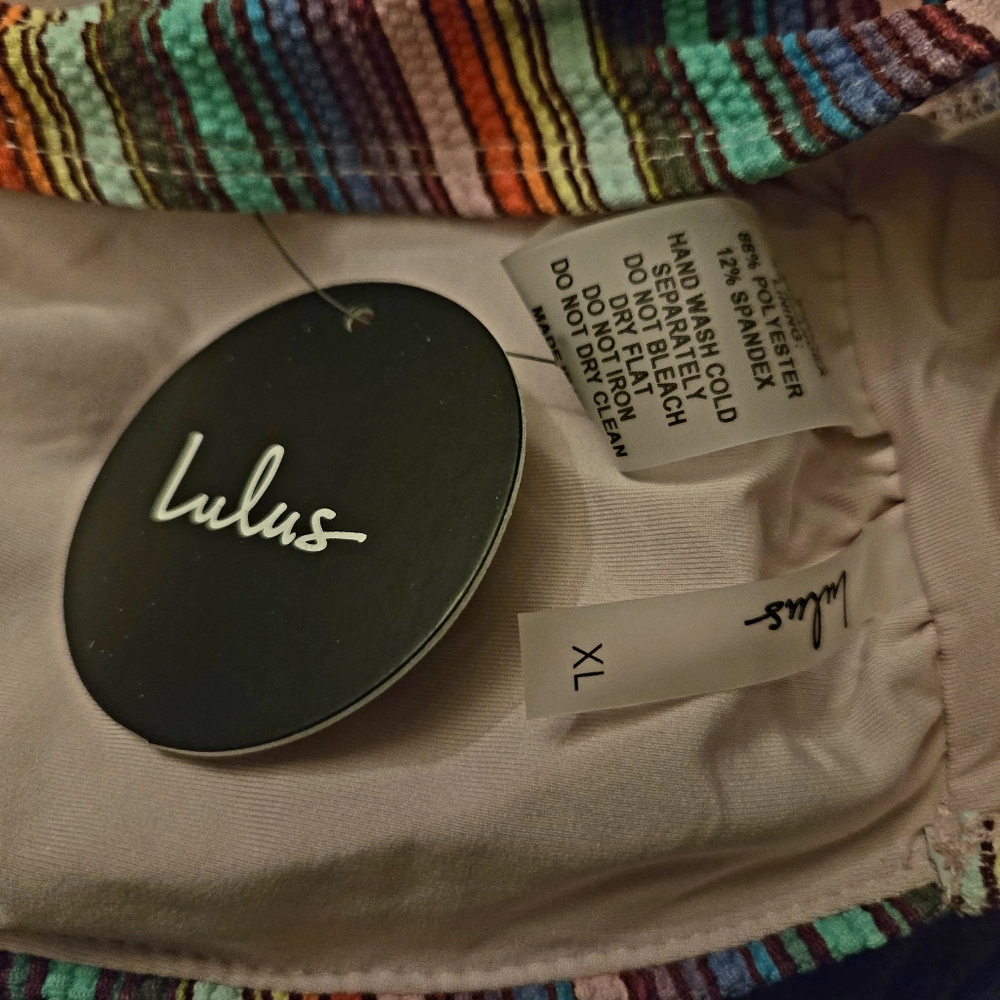 Colorful Lulu's Striped Bikini Set - Picture 7 of 8